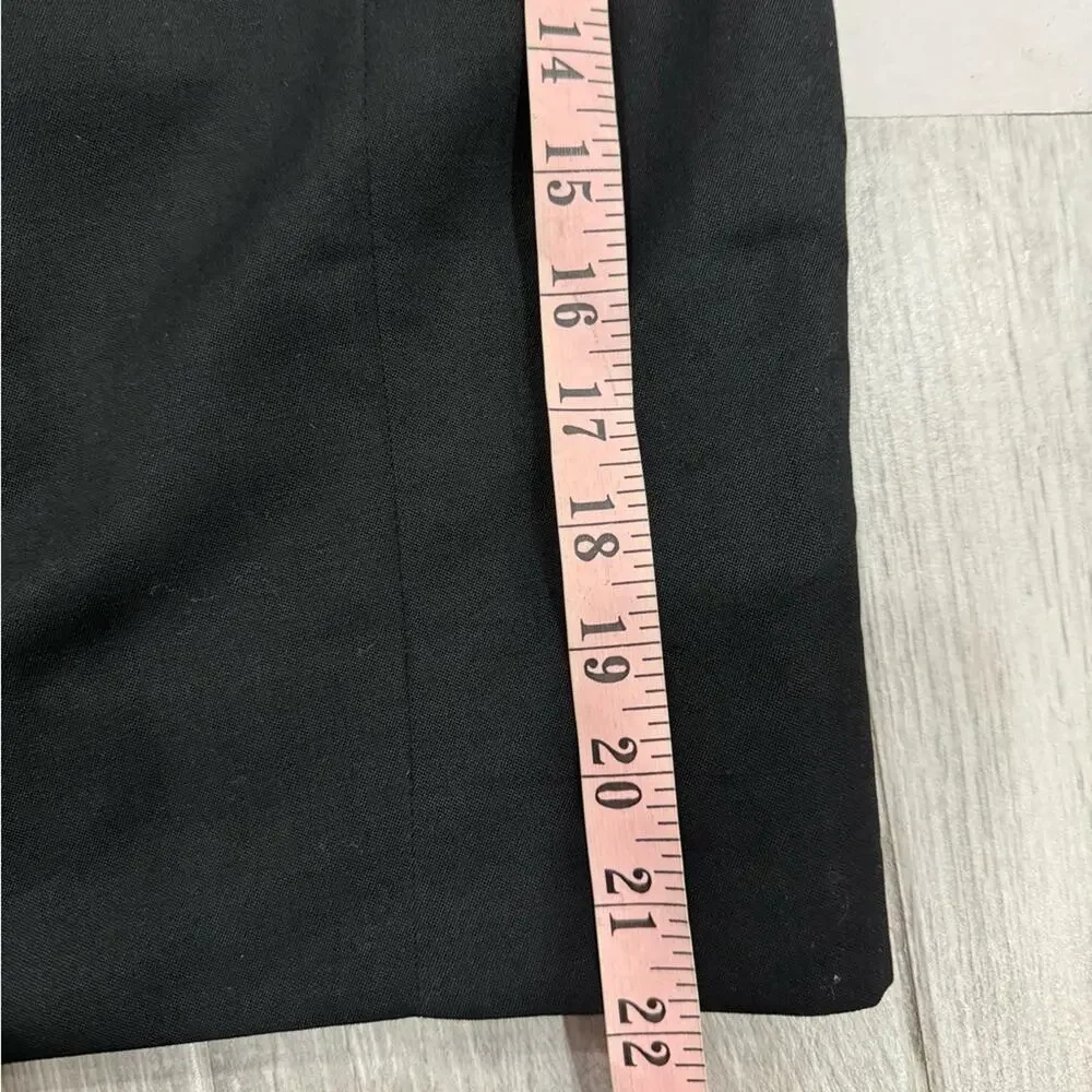 Chanel Black Wool Mini Skirt Size 42